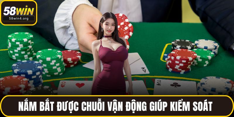 Baccarat 58WIN – Hướng Dẫn Cách Chơi Chuẩn Xác, Dễ Thắng 3 Nắm bắt được chuỗi vận động giúp kiểm soát dòng tiền